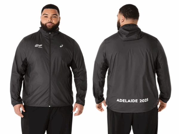 ASICS SILVER JACKET PERFORMANCE BLACK