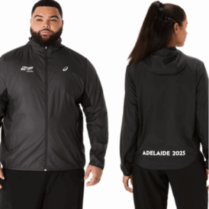 UNISEX ASICS SILVER JACKET PERFORMANCE BLACK
