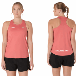 ASICS SILVER TANK DARK PINK CLAY