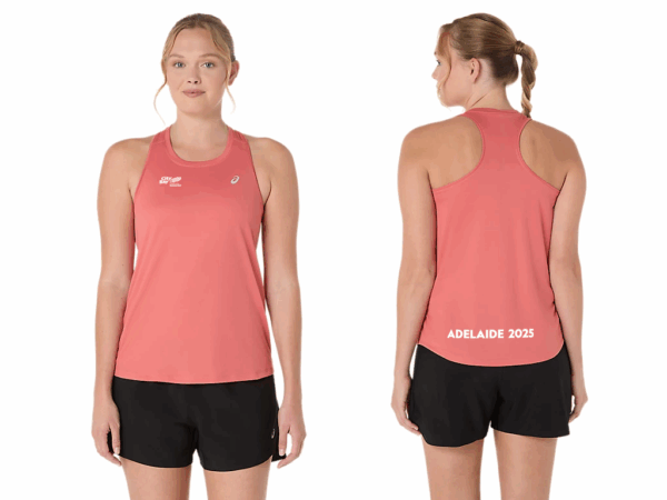 ASICS SILVER TANK DARK PINK CLAY